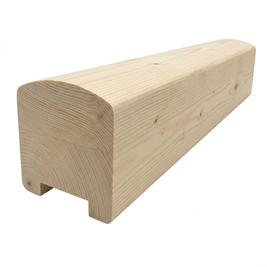 32mm Slot Pine Contemporary Handrail